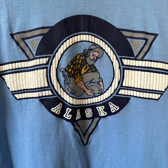 Vintage 80s Alaska Miner Single Stitch T-shirt Si… - image 5