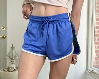 Y2k blue striped athletic soccer shorts by Athletic Works size small