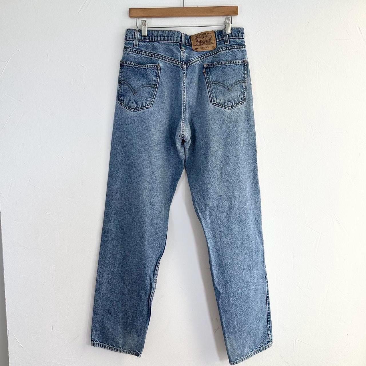 Vintage 90s Levi's 550 Relaxed Fit Tapered Leg Jeans Size 34x34