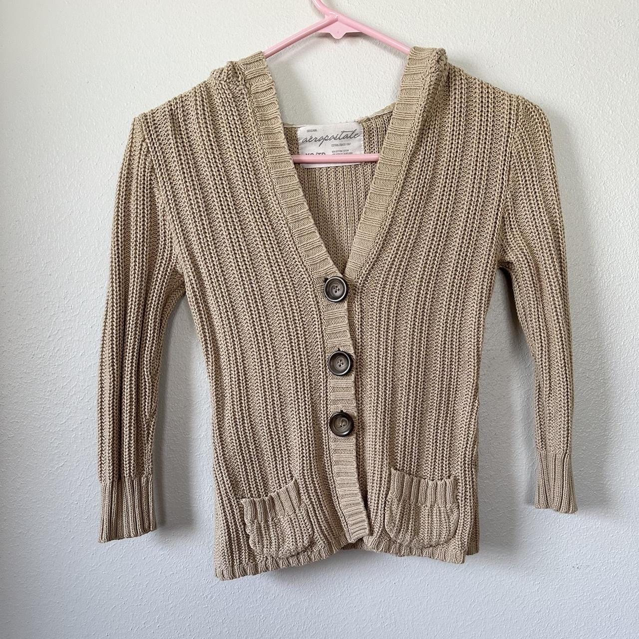 Aéropostale Cotton Blend Cardigan Sweaters