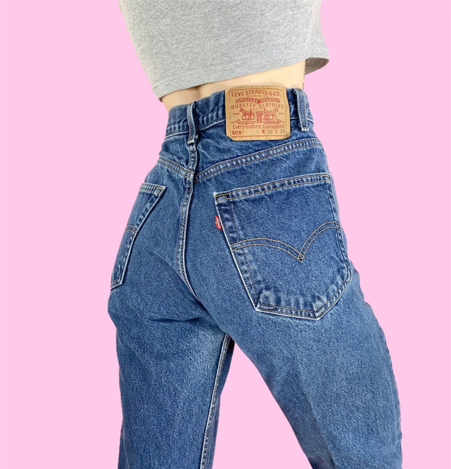 Vintage 90s Y2K Levis 505 High Waist Loose Relaxed Fit Medium - Etsy Israel