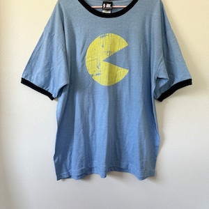 Vintage 90s Giant Pac Man Ringer T-shirt Size XLarge