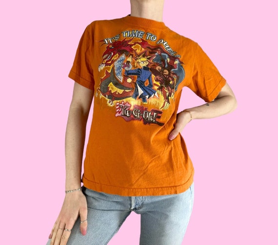Vintage 90s Yu-Gi-Oh! T-shirt  Size Small - image 1