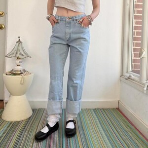 Vintage light wash western jeans by Wrangler W27/28 image 2