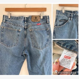 Vintage medium wash loose fit dad jeans by Wrangler W29/30 image 8