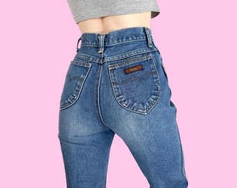Vintage 70s Wrangler Western Jeans W23 XXXS XXS