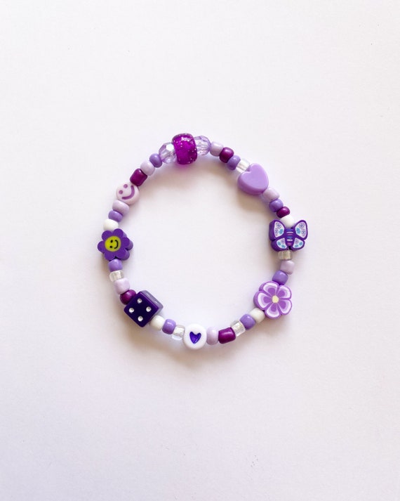 Handmade Colorful Customizable Beaded Bracelets, Seed Bead Bracelets, 90s  Inspired Trendy Beaded Bracelet, Personalized Bracelet 