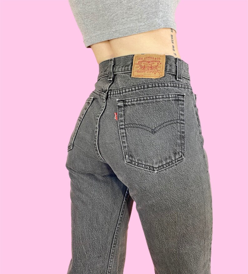 Vintage 80s Levis 501 Student Fit Button Fly Grey Wash | Etsy