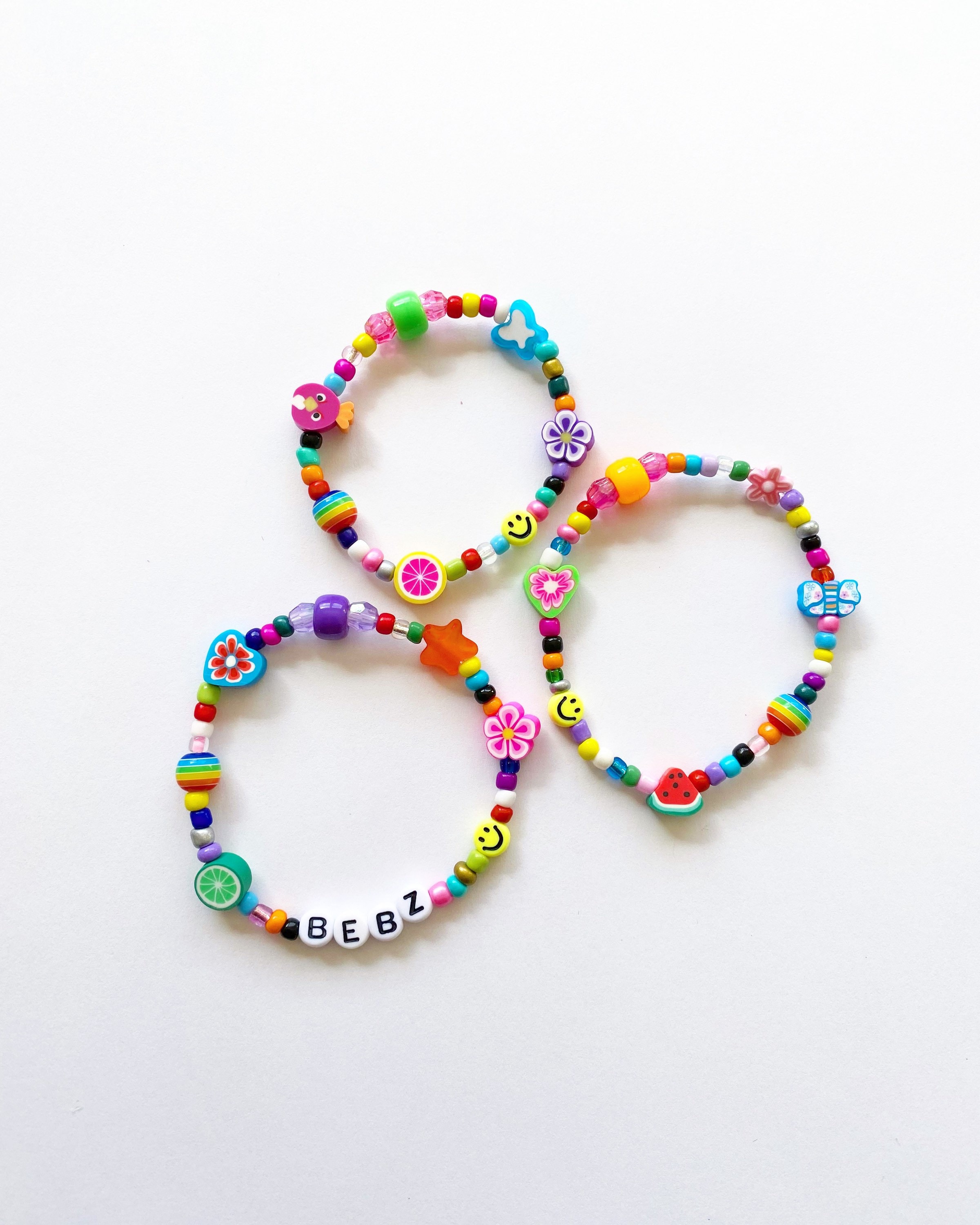 Handmade Colorful Customizable Beaded Bracelets Seed Bead Etsy