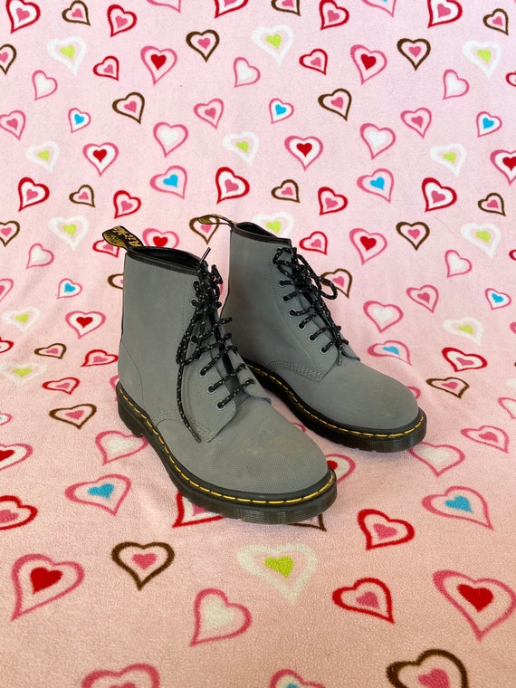 Dr Martens 23923 Grey Lace Up Combat Boots Womens Size 9 Mens - Etsy België