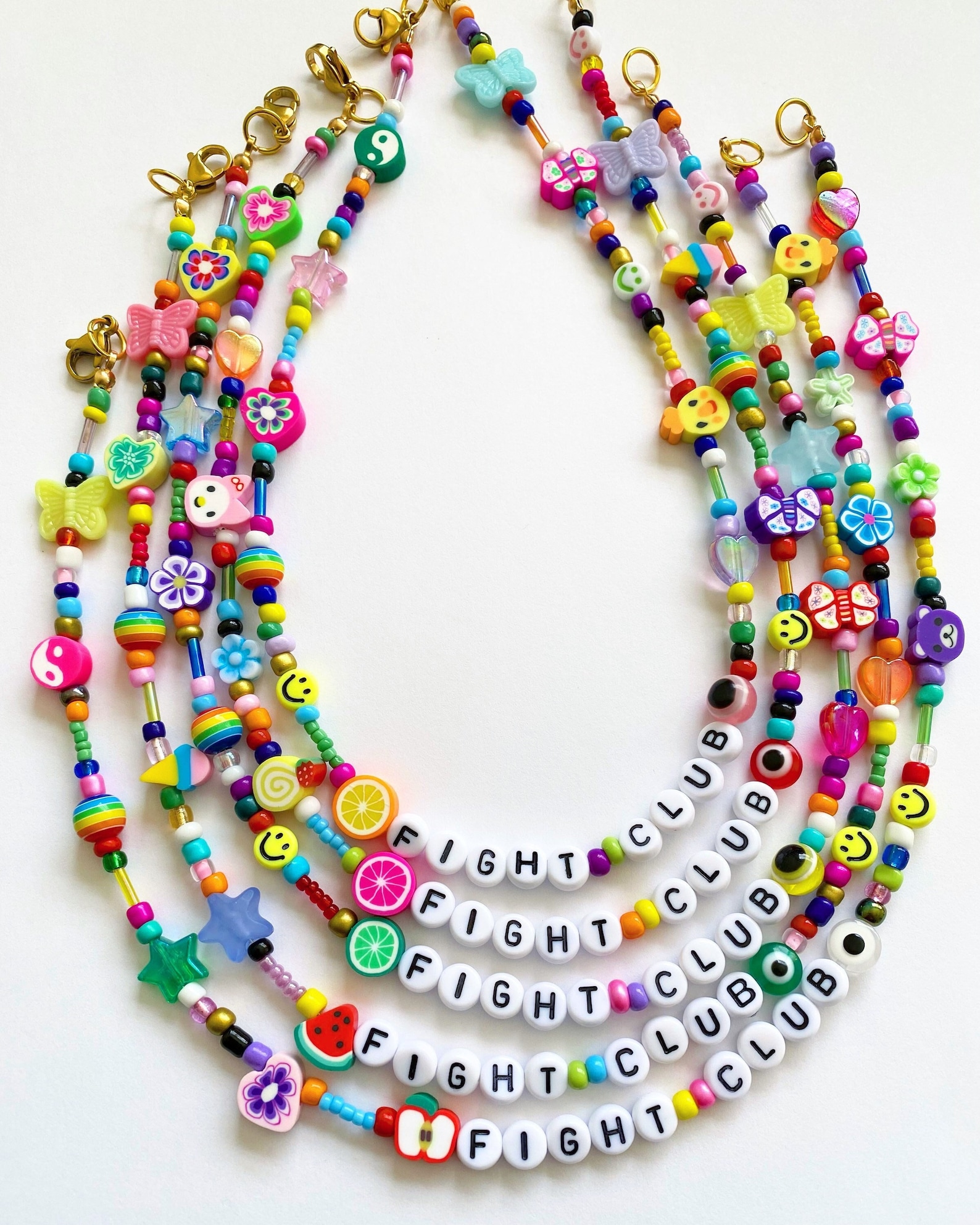 Handmade Beaded Necklace Beaded Name Necklace Name Necklace Etsy