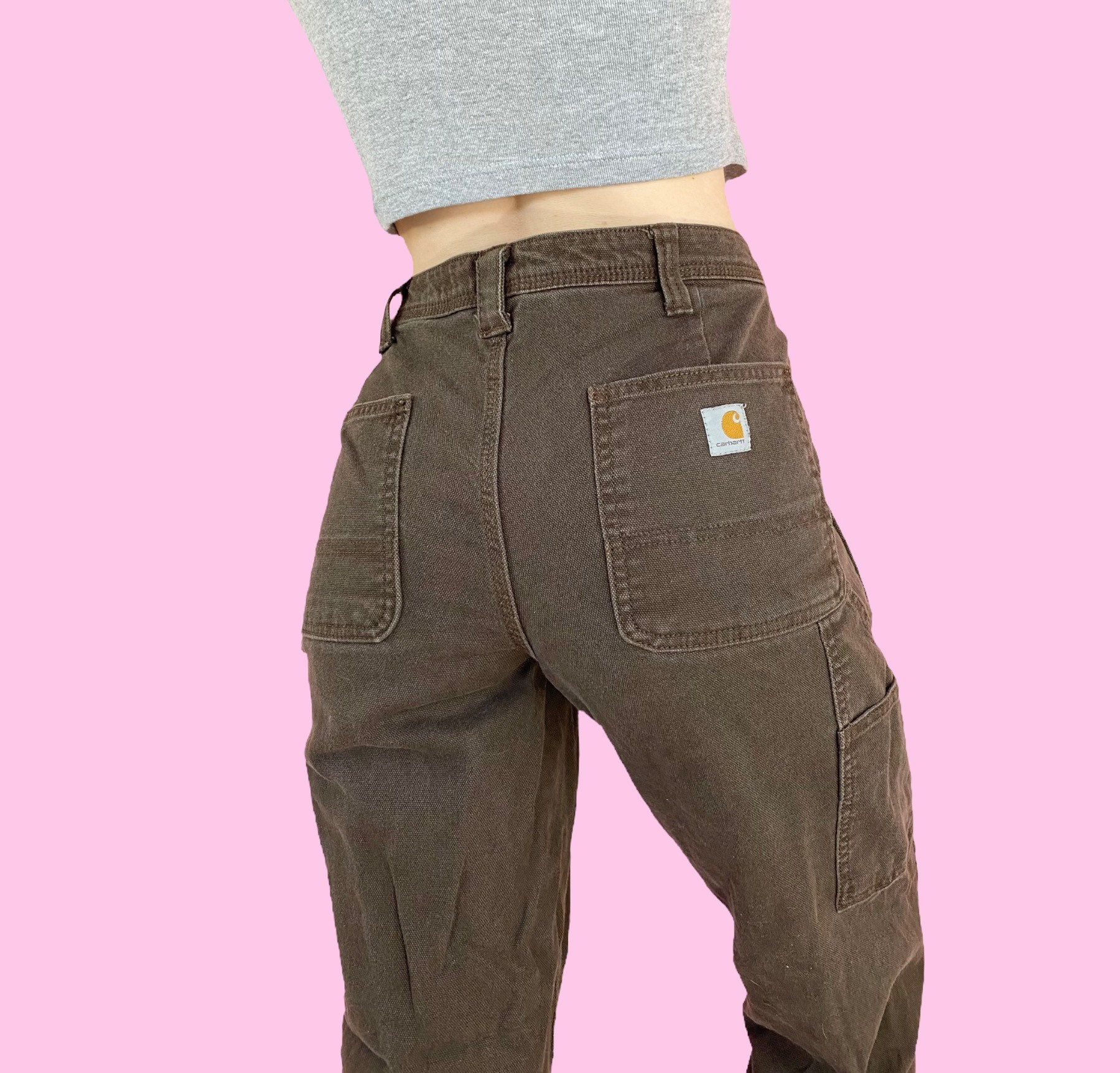 SmizeVintage Vintage Carhartt Painter's Pants 29 W | Desert Canvas High Waist Cargo Carhartt Utility Pants | Carpenters