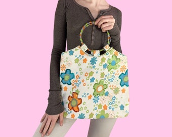 Y2K Floral Sequins Purse Bag