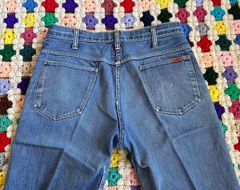 Vintage 80s Distressed Jeans W33 W34