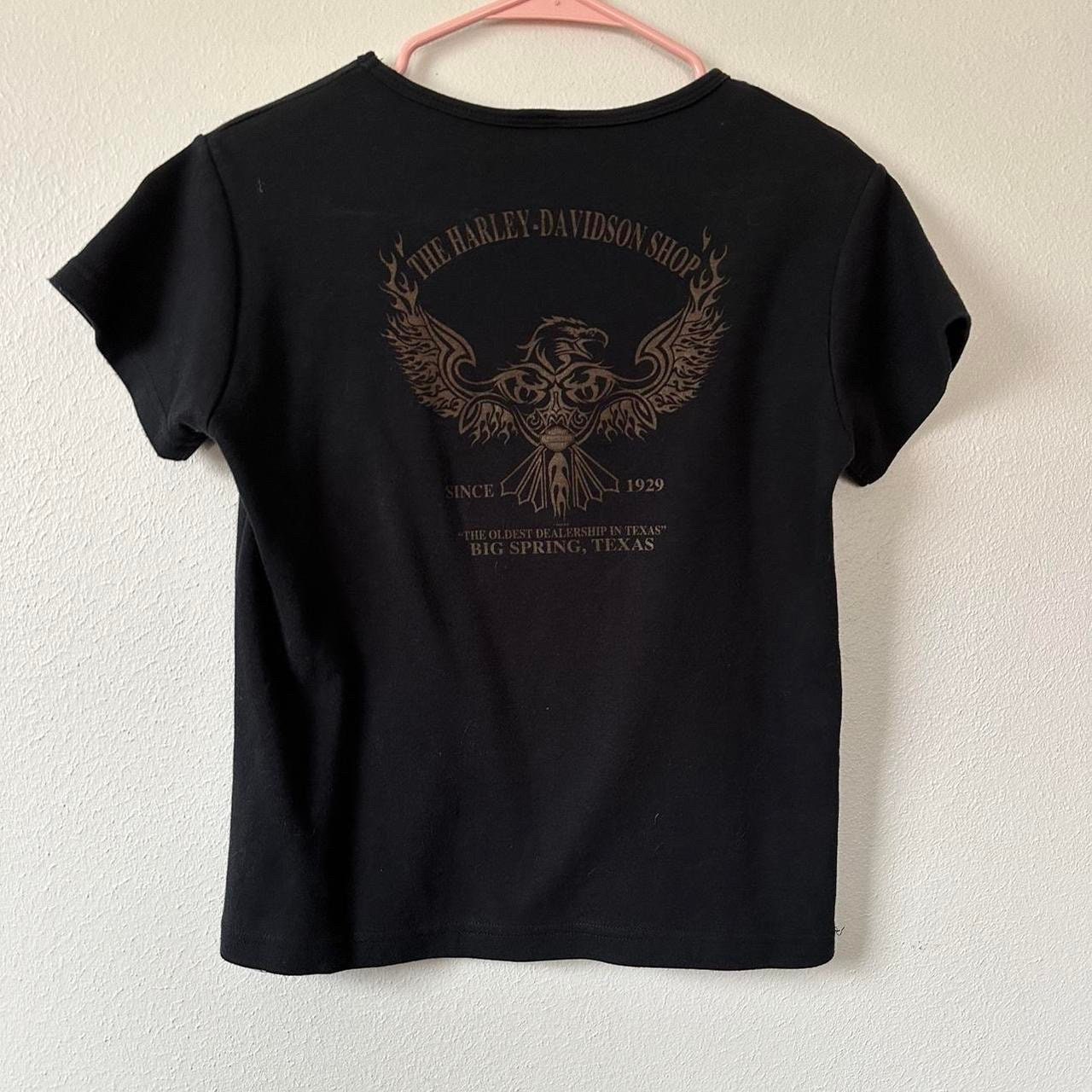 Y2K HARLEY-DAVIDSON L/S Tシャツ イーグル ギャル Women's vintage Harley Davidson shirt (M), black Y2K Tweety