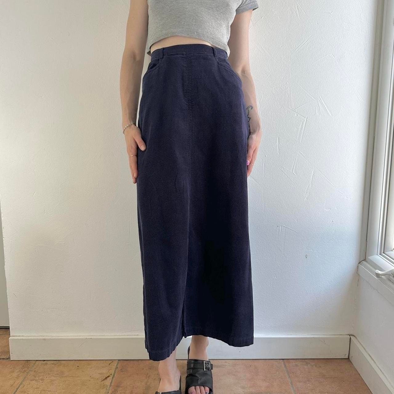 Corduroy Skirt Navy - Etsy