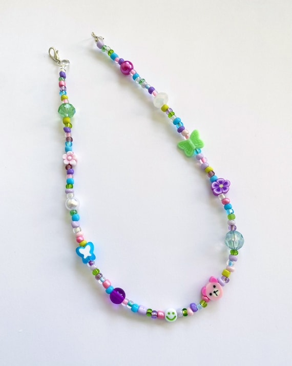 Trendy Choker Necklace Exaggerated Multicolor Bead Tassel Wood Bib | Fruugo  IE