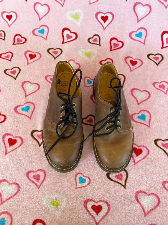 Vintage 90s Dr Marten Brown Chunky Leather Lace U… - image 3