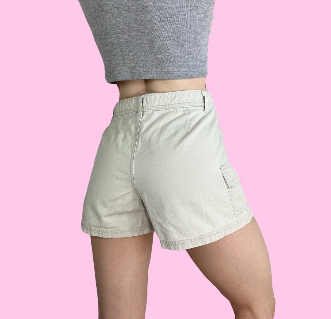 Y2K Aeropostale Cream Khaki Cargo Shorts Size 4 W27 W28 Etsy