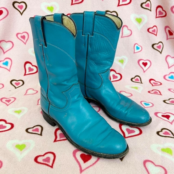 Cowgirl boots teal online