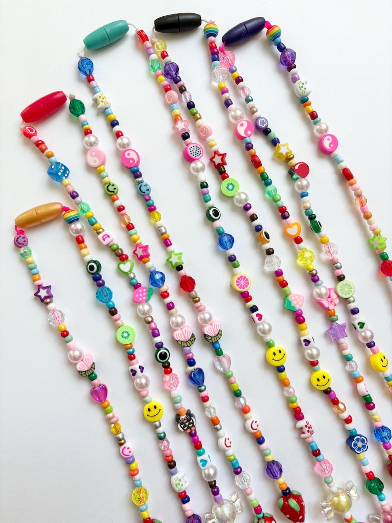 Customizable Badge Holder, Teacher Badge, Nurse Badge, Gifts for Nurse, Beaded Lanyard, Beaded Necklaces, Custom Keychains image 10