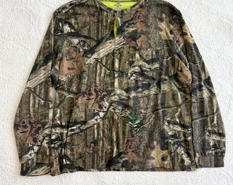 Y2K camo long sleeve tshirt by Mossy Oak Size 3XL