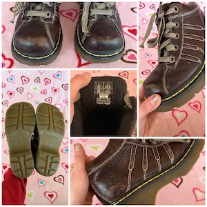 Y2K Dr. Martens 2001 Brown Lace Up Chunky Platform Shoes Womens Size 5 Bild 4