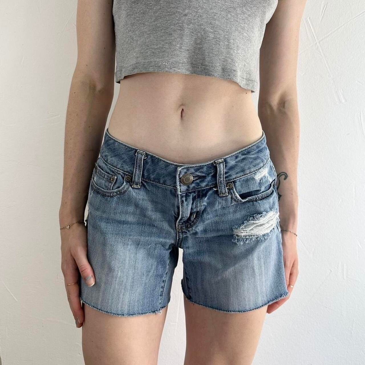 Y2K American Eagle Low Rise Denim Distressed Loose Fit Cut