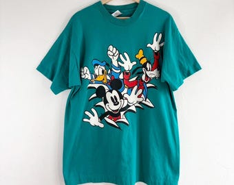 90s Tシャツ　Mickey & Co. Vintage T-Shirt Vintage 90s Disney Mickey Mouse And Friends Graphic T Shirt