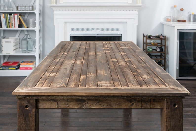 Reclaimed Wood Farmhouse Table Etsy