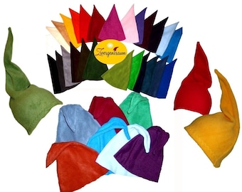 Zwergentraum® cappello da nano da piegare, nano, costume da nano, cappelli da nano in tutti i colori e dimensioni, costume di carnevale, decorazione