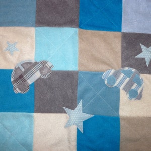 Baby blanket *with name of the child * children blanket * cosy blanket *crawling banket * patchwork blanket * birthday gift *CARS