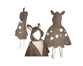 Deer costume, fawn, deer cape, ALL SIZES