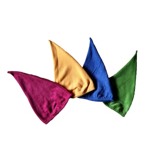 Dwarf hat with elastic band, pixie hat, pointed hat, elf hat, pixie, elf, dwarf, dwarf costume, gnome hat, dwarf hats