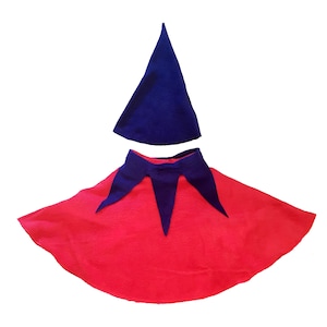 Costume da nano Costume da nano: cappello da nano, mantello, colletto a spillo, mantello da gnomo, tutti i colori
