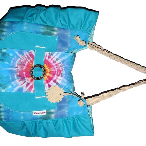 Einzelstück!! Sommer Tasche in Tie-dye Technik!!