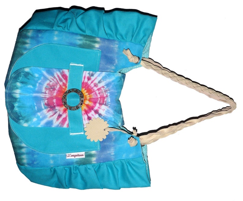 Einzelstück Sommer Tasche in Tie-dye Technik Bild 1