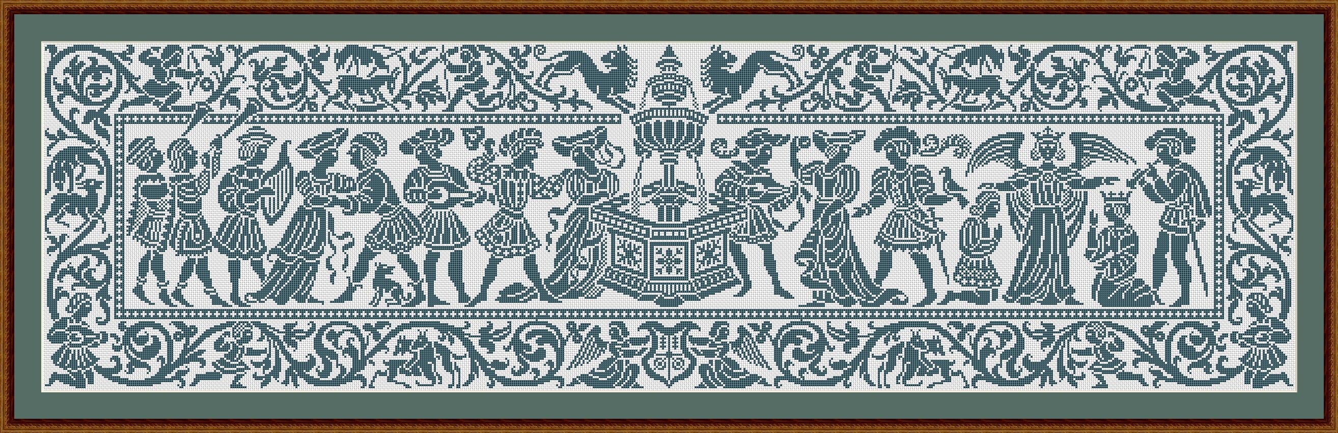 Victorian Cross Pattern PDF Victorian Cross Stitch Pattern, Antique Embroidery Chart, Vintage ...