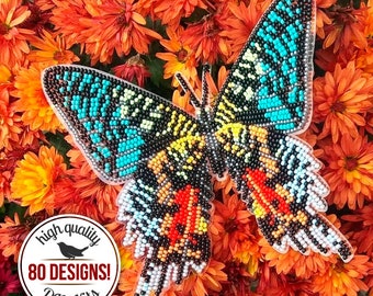 Kit de artesanía de mariposas con cuentas de bricolaje, kit de cuentas de mariposas, decoración festiva del hogar, decoración de cortinas de verano, kit de bordado de cuentas, regalo del día de San Valentín