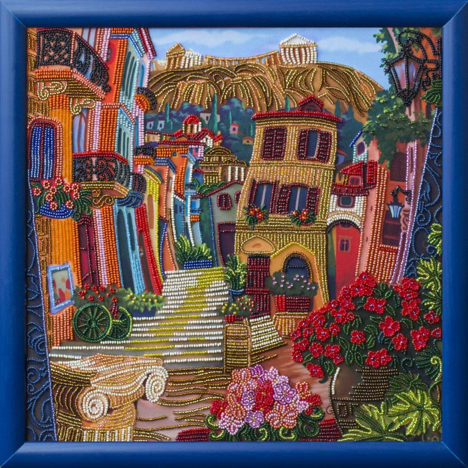 Cityscape Art Bead Embroidery Kit Craft Kit for Adults Etsy