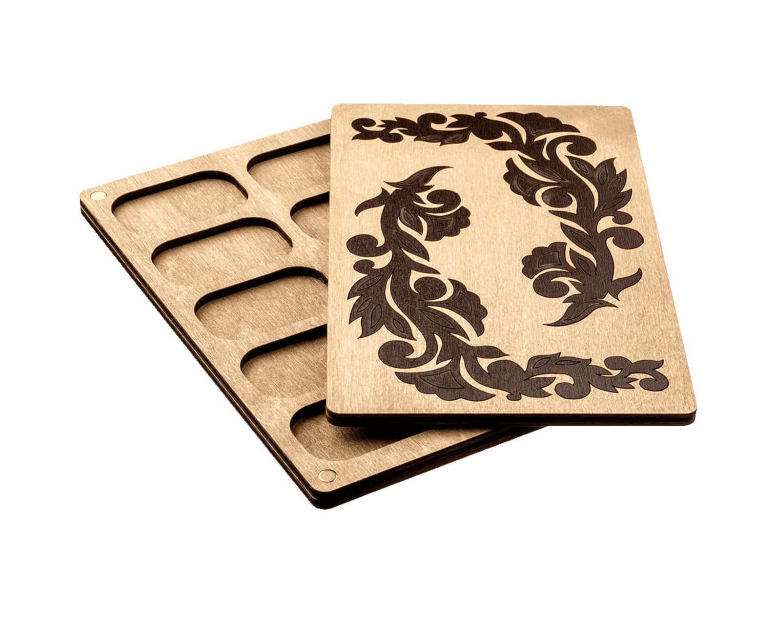 Rectangular Gemstone Tray Wooden Sorting Tray for Jewelry Etsy