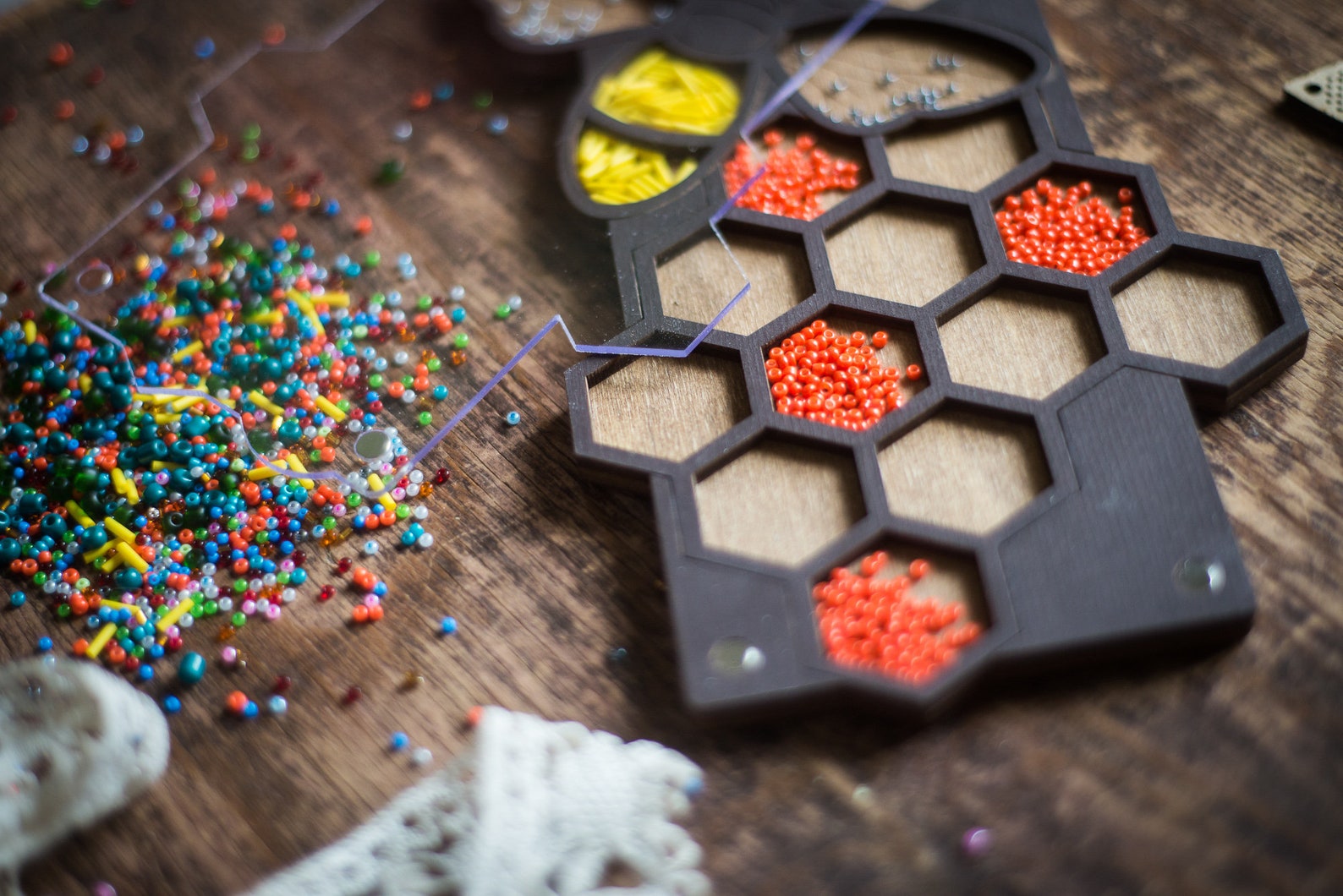 Seed Bead Storage Container Case Gemstone Organizer Etsy