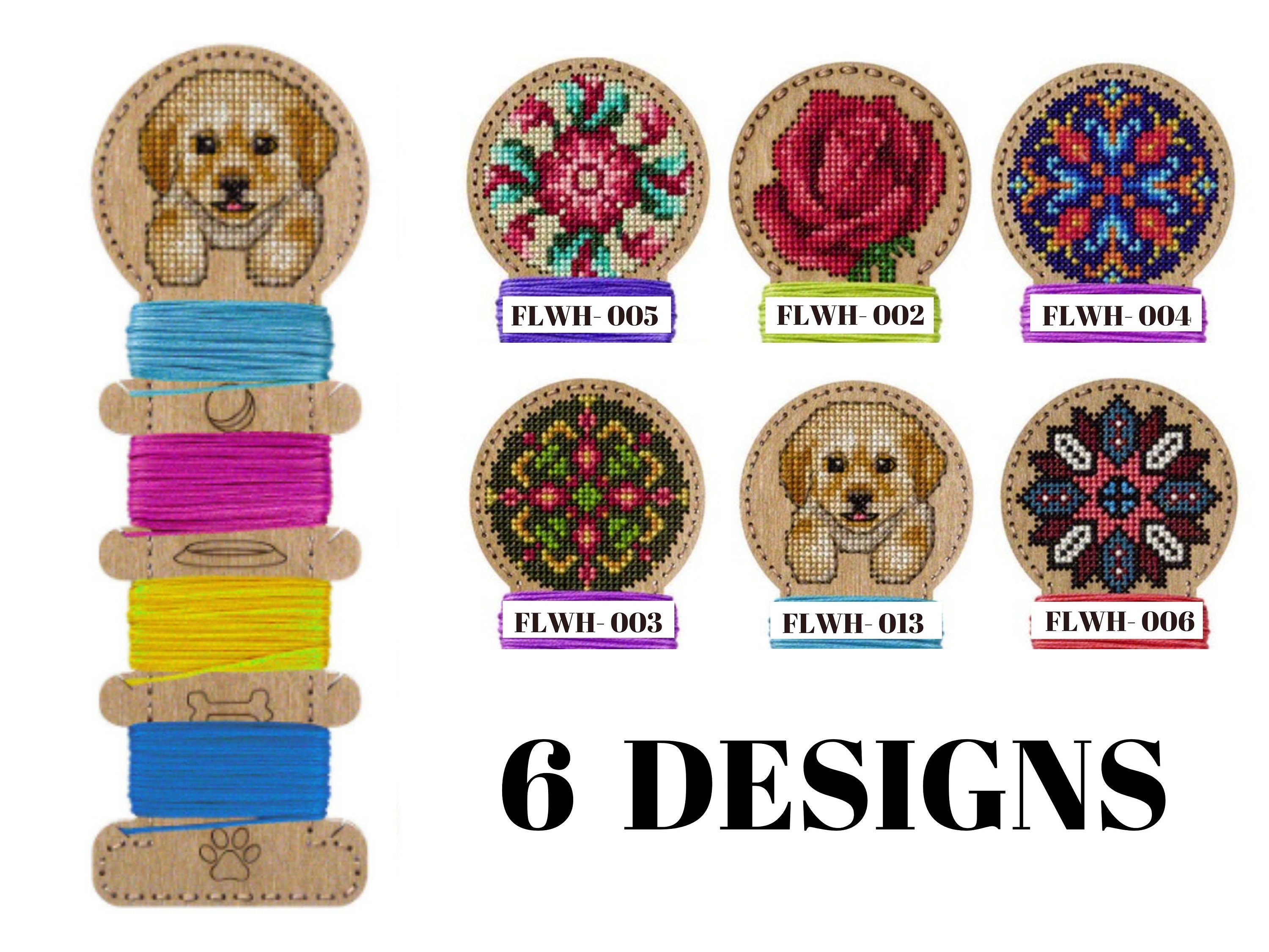 Sewing thread keeper embroidery DIY kit crossstitch floss Etsy