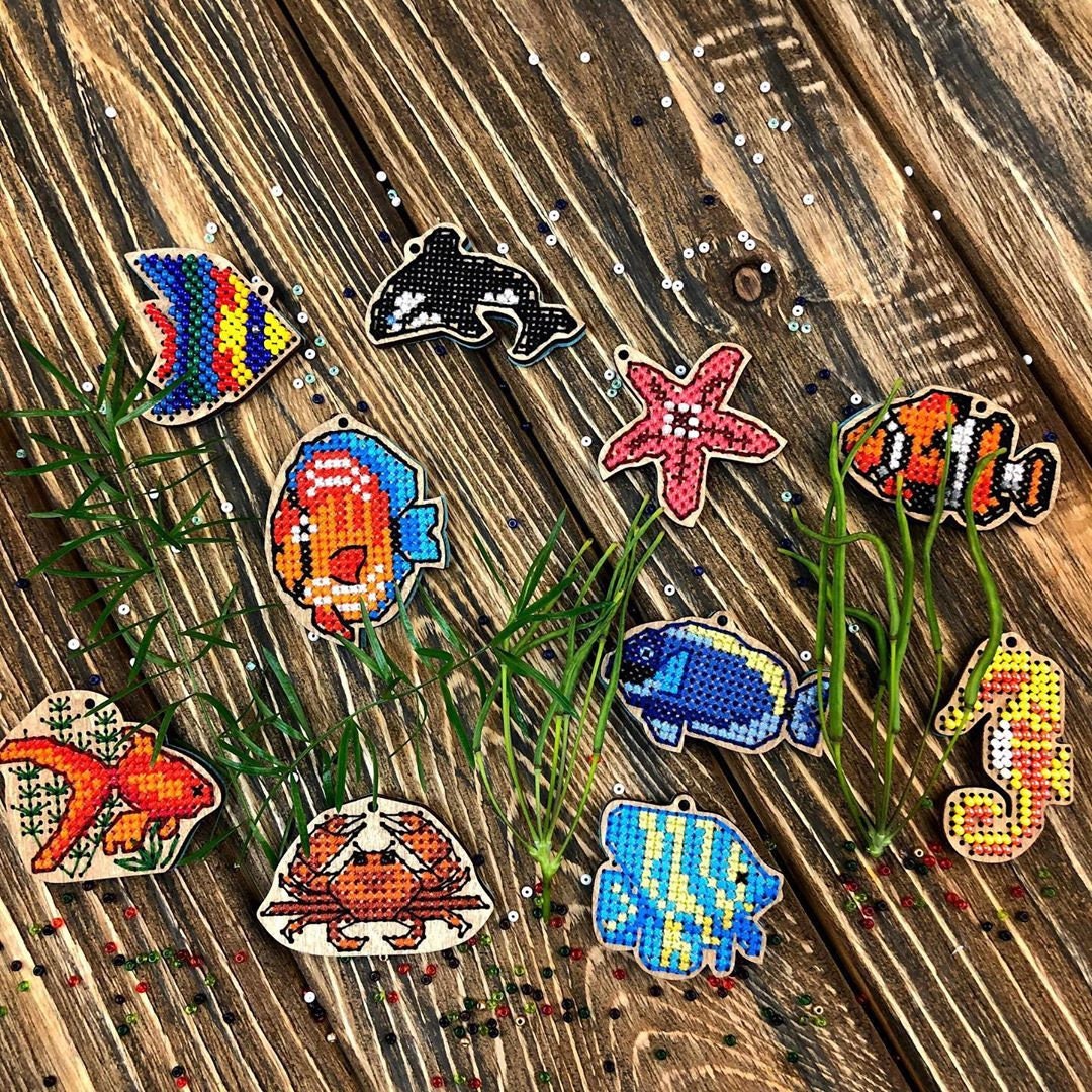 Kit De Broderie De Perles Pour Débutants Et Adultes : Artisanat 3D Immersif D'animaux De L'océan Avec Instructions En Couleur, Kit De Créature Marine Perlée à Faire Soi-même, Cadeau Créatif Pour Les