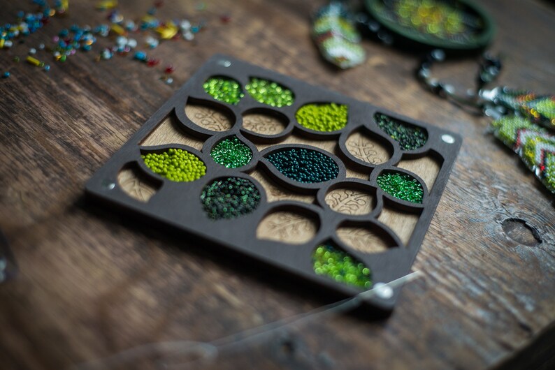 Seed Bead Storage Box Jewelry Making Sectioned Sorting Tray Etsy