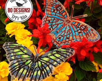 DIY Beaded Butterfly Beading Kit, Embroidery Butterfly Design, Summer Curtains Decor, Easter Home Decor, Valentine's Day Gift
