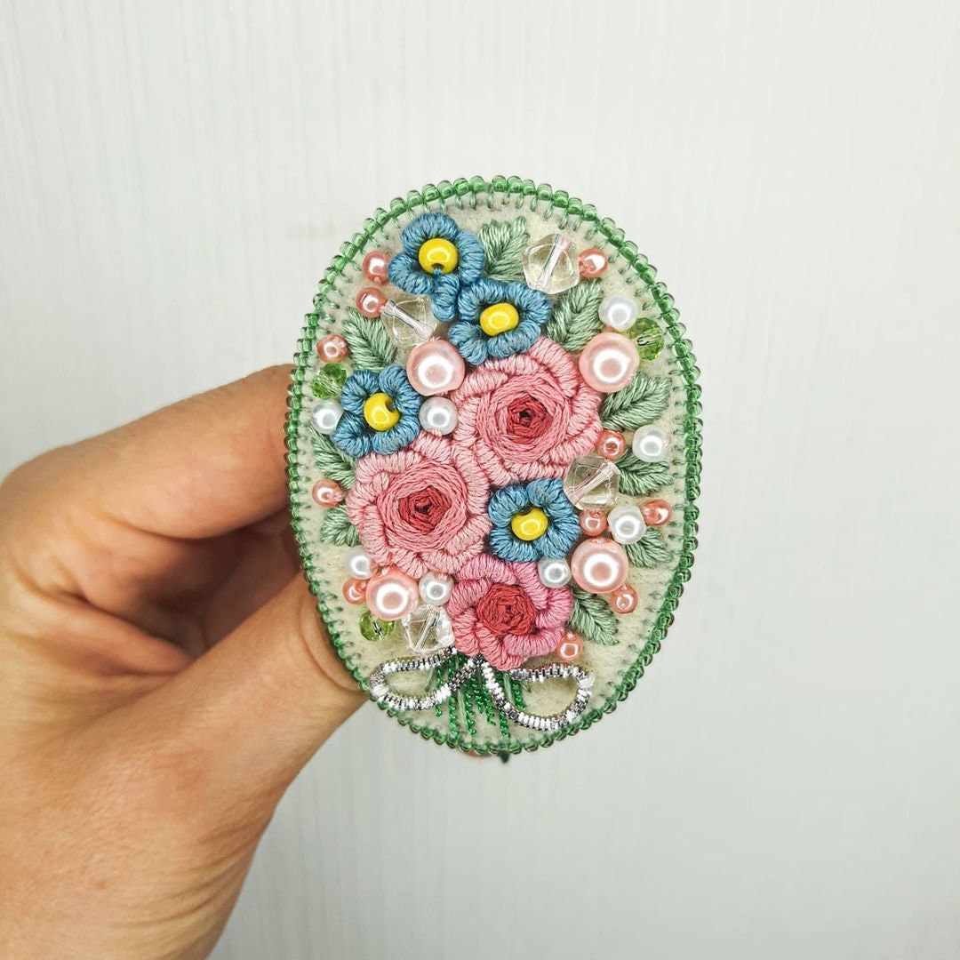 DIY - Bead embroidery brooch kits – Seller-Online Craft