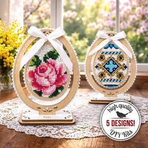 DIY Easter Decor Bead Embroidery Kit — Beaded Easter Egg Design