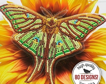 DIY Butterfly Decor, Beaded Butterfly Craft Kit, Butterfly Beading