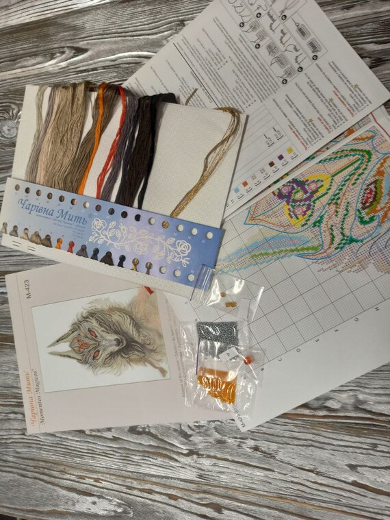 Сross stitch kit Sun Dragon Do It Yourself handmade bookmark Kit Counted  pattern